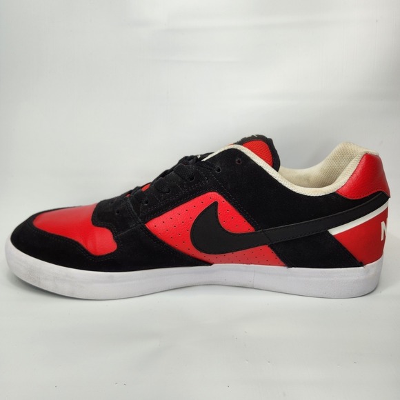 Nike SB Delta Force Vulc Bred 942237-006 Black Red Men Sneaker Size 14 - Picture 2 of 8